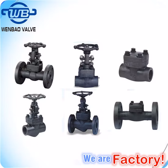 Dimensioni della valvola a globo con ritegno a saracinesca RF con flangia in acciaio al carbonio A105n forgiato ad alta pressione/acciaio inossidabile/acciaio fuso